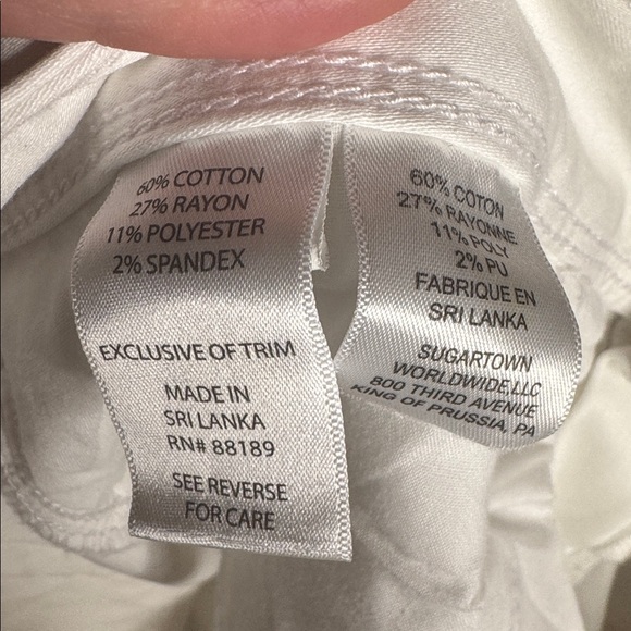 NWT Lilly Pulitzer Worth Skinny Jean Resort White Size 6 - Picture 14 of 15